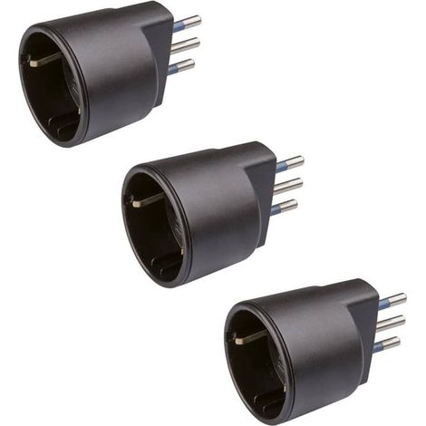 Poly Pool PP0417 Adattatore Elettrico Compatto 16A 250V Bianco Uscita 90° Certificato IMQ