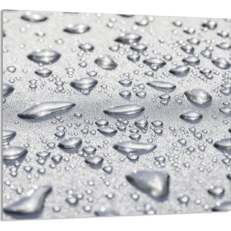 Panneau de verre POUR la cuisine 65x60 Gouttes (1/5)