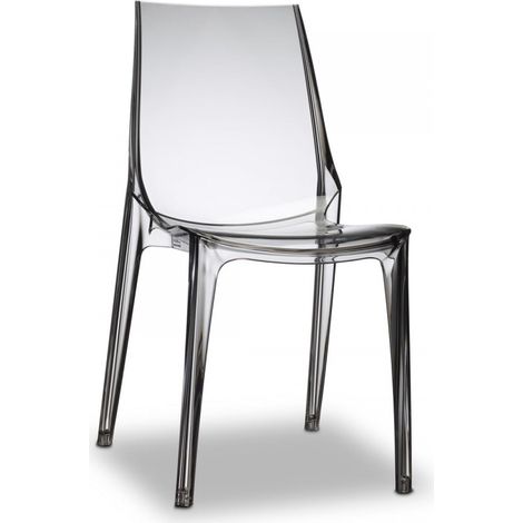SEDIA VANITY confezione da 4 pezzi Trasparente fumé (1/4)