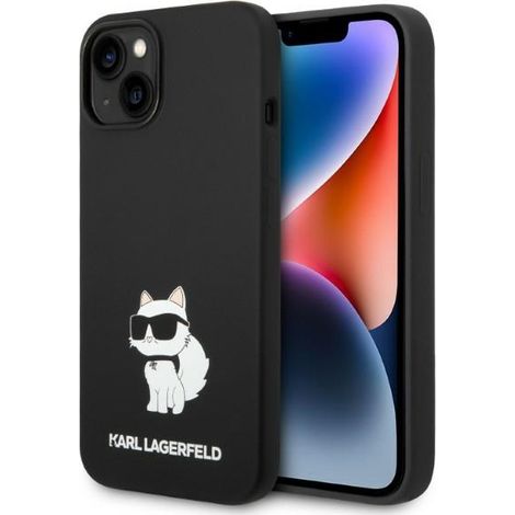 Custodia per iPhone 14 Plus Karl Lagerfeld Choupette Nera (1/5)