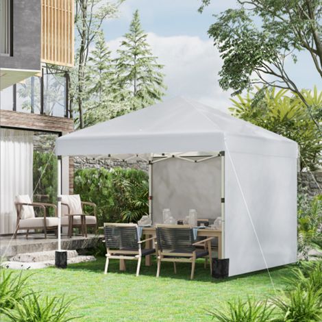 Tente pliante 3x3 m avec parois latérales – Barnum pliable imperméable, hauteur 2,88 m, structure robuste pour jardin, terrasse et événements – Abri de réception facile à déployer (1/5)