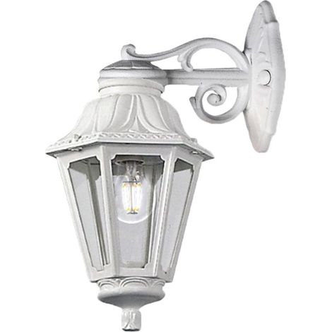Applique esterno top light asti ap bi down e27 led ip55 resina
