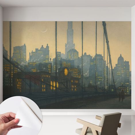 Fotomurale adesivo stickers - per camera da letto - per corridoio - decorazione casa moderna Panorama serale 152x104 cm (1/5)