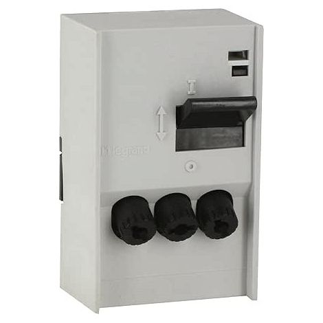Legrand 046165 Combinato PAC a cartuccia, montaggio a vista, 20 A, 3P+N - grigio chiaro