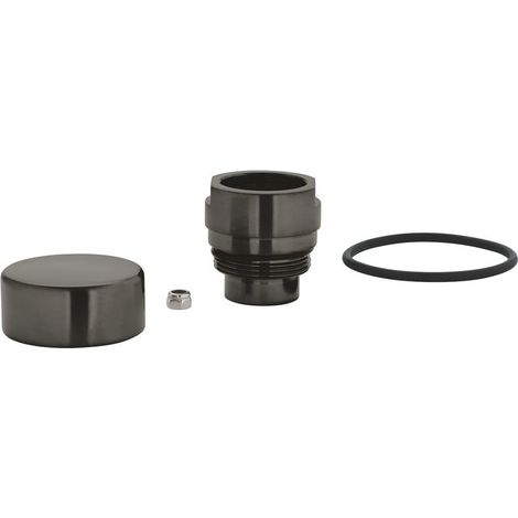 Umstellknopf 46721 hard graphite gebürstet (1/2)