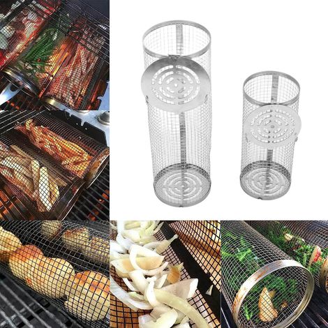 Le meilleur panier à griller jamais conçu : panier de barbecue d'extérieur en acier inoxydable (1/5)