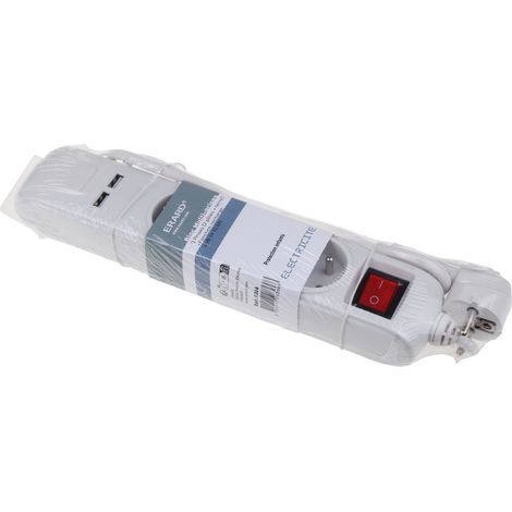 Erard - multistekker 3 x 16a 1m+usb+schalter - 8366 - 3700117283668