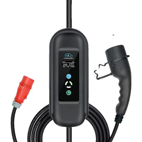 Chargeur EV de Type 2, Puissance 11kW, Courant Ajustable de 8A à 16A, Chargeur EV uniquement (1/2)