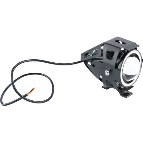 Phare LED Moto 4 Modes Éclairage Ouverture Unique 12-60V Antichoc Projecteur Avant pour Motocyclette Bleu (1/5)
