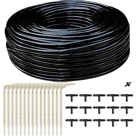 Kit Irrigation Goutte à Goutte - 15M - PVC - Économie d'Eau - Jardin et Potager - 3/5 mm (1/5)