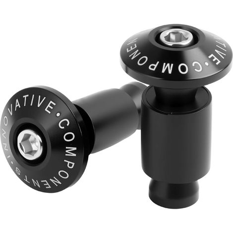 Hochwertige Motorrad-Lenkerendkappen, CNC-gefrästes Aluminium für universelle 22-mm-Lenker (7/8"), robuster Schutz, einfache Montage, Schwarz – zum Schutz vor Vibrationen (1/5)