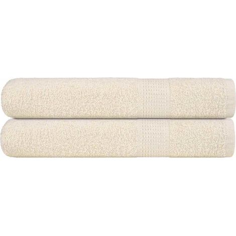 Filiyano-Serviettes de sauna FROGN, lot de 2, blanc crème, 80 x 200 cm, 360 g/m². (1/5)