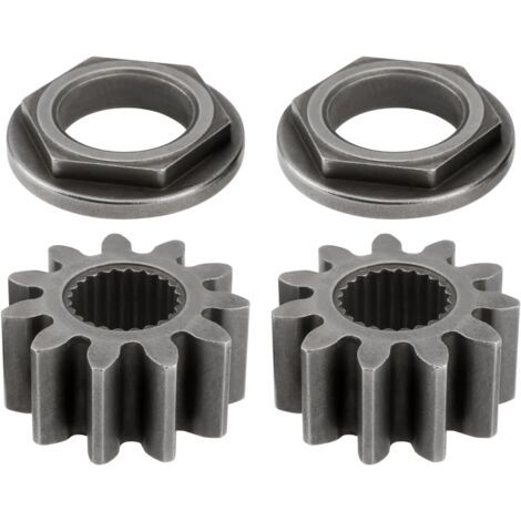 Lot de 2 pignons d'arbre de direction et kit de bagues compatibles avec MTD Compatible avec Cub Cadet 717-1554, 917-1554, 941-0656A, 741-0656A