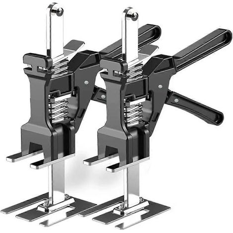 Cric à bras ergonomique, outil de levage manuel pour panneaux de porte, cloisons sèches, armoires, réglage de la hauteur des carreaux, lève-planches (lot de 2) (1/5)