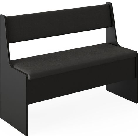 Panca ad angolo Roman, Nero, 106.6 x 41.5 cm, Vicco