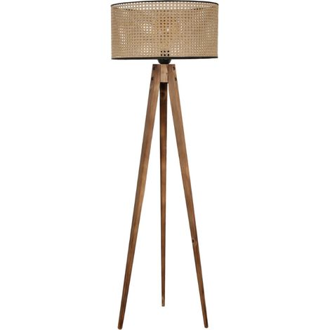 Lámpara de diseño de madera 153cm ROMANE