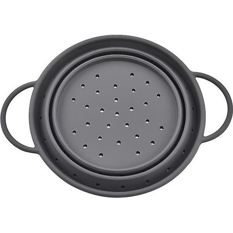 20 Cm Gris-passoire En Silicone, Pliable, Va Au Lave-vaisselle, Passoire  Ptes, Gouttoir, Insert Vapeur, Passoire De Cuisine