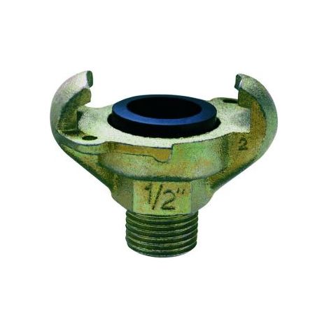 Raccord rapide pneumatique RS PRO, Filetage vers Mâle NPT 1/2 Mâle 1/2pouces Adaptateur chargeur en Fer ( Prix pour 1 ) (1/2)