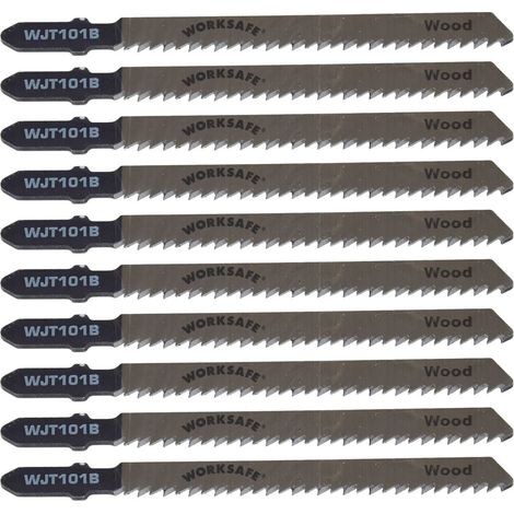 Jigsaw Blade for Wood and Plastic 75mm 10tpi Pack of 10 (1/3)