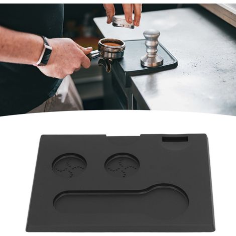 Tapis de rangement pour comptoir de bar type B, tapis compacteur pour poudre de thé au lait, rangement pratique, poignée, noir (1/5)