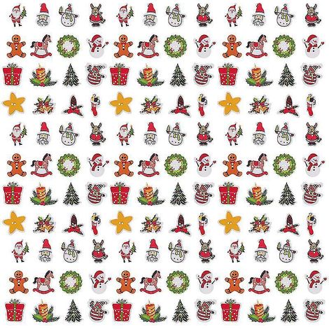 200 Stück Weihnachtsknöpfe