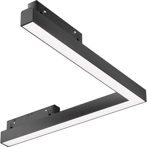 Rail linéaire LED monophasé L noir 24W 3000K BASIS (1/5)