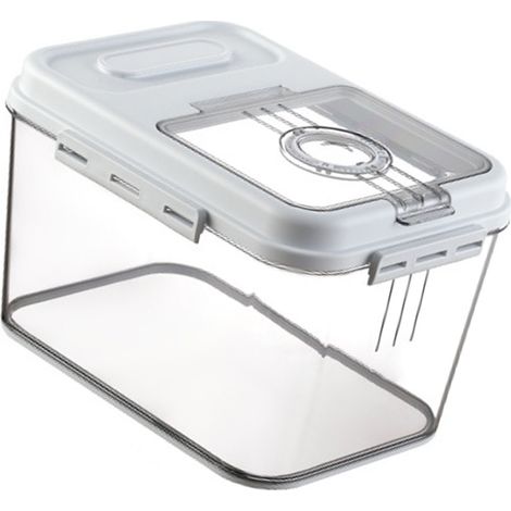 Großvolumige Reisaufbewahrungsbox, auslaufsicher, feuchtigkeitsbeständig und insektenfest, für den Küchengebrauch, mit Klappdeckel, lebensmittelecht und rutschfestem Boden