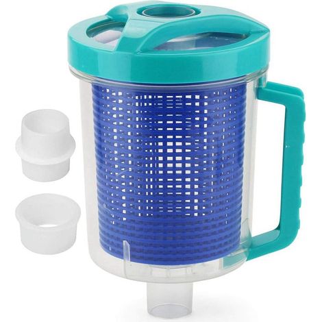 Canister A Recuperation Feuilles - Pour Filtre Piscine - Design Transparent - Fixation Helicoidale - Capacite Elevee - 1 Unite (1/4)