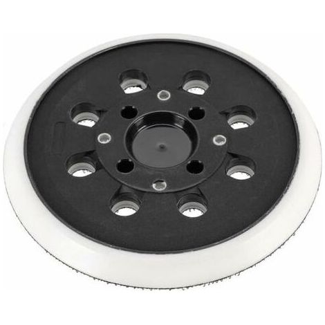 Plateau et patin de ponçagePatin de ponçage auto-agrippant 125 mm compatible avec Bosch PEX 300 AE 400 AE 4000 AE 125 mm,Ponceuse Excentrique par Poweka (1/4)