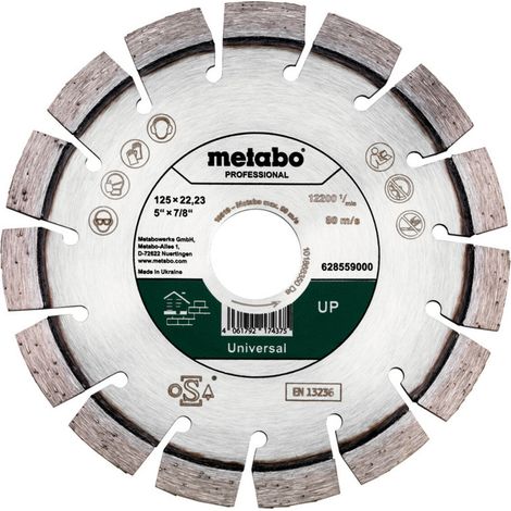 Metabo Diamanttrennscheibe 125x22,23mm, "UP", Universal "professional" (1/5)