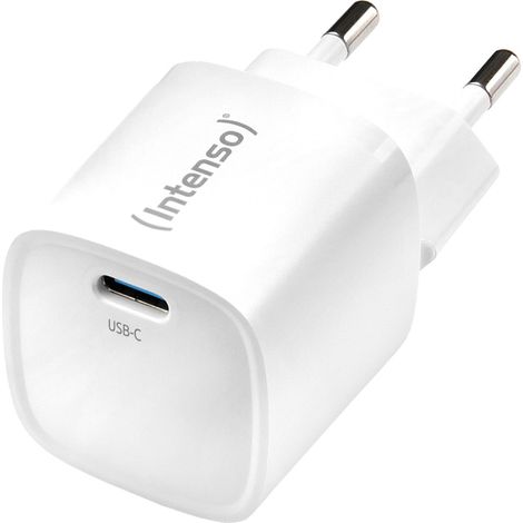 Intenso Adattatore di alimentazione W30C² bianco Caricatore USB Alimentazione interna de uscita max. 3 A USB-C® Numero de prese: 1 x GaN, USB Alimentazione D