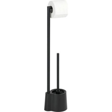 WC Bürstenständer und Toilettenpapier AVOLA BLACK, Wenko (1/5)
