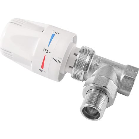 Vanne thermostatique DN15 1/2" - Contrôle de la température - Vanne thermostatique DN15 - Raccord anti-retour avec raccord fileté pour radiateurs (1/5)