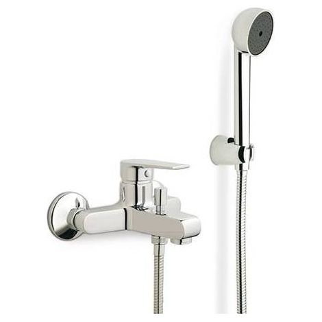 MITIGEUR MONOCOMMANDE POUR BAIGNOIRE AVEC ACCESSOIRES DE LA GAMME LOGOS Dimensions : Chrome