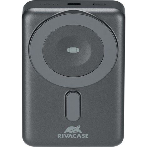 Rivacase VA2608 batería externa Polímero de litio 10000 mAh Cargador inalámbrico Negro, Gris