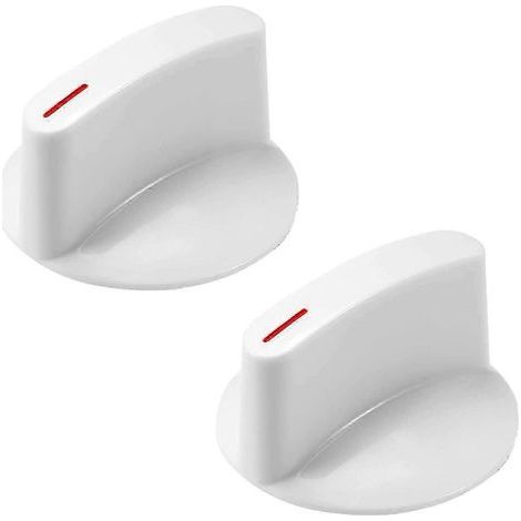 Lot de 2 boutons de rechange WH1X2721 pour sèche-linge Hotpoint et GE. Installation facile. (1/5)