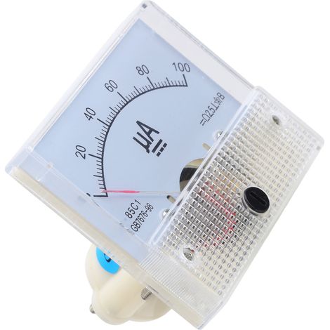 85C1 DC 0100UA Zeigeramperemeter Analogstrom-Einbaumessgerät (1/5)