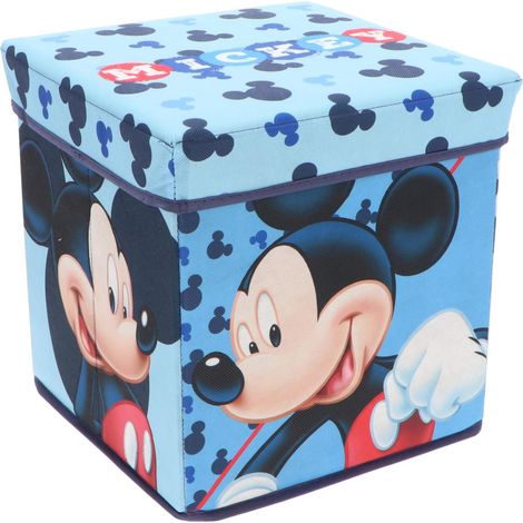 Mickey Maus Aufbewahrungsbox zusammenklappbar 2 in 1 Lösung für Stauraum und Sitzplatz 30x30cm (1/4)