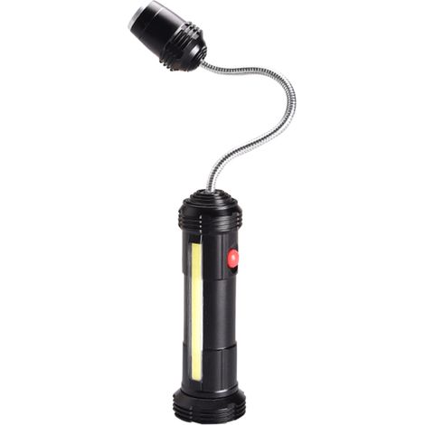 Lámpara para barbacoa ultrabrillante con base magnética, iluminación lateral COB, ajustable 360°, resistente a la intemperie, funciona con 3 pilas AAA (no incluidas). (1/5)