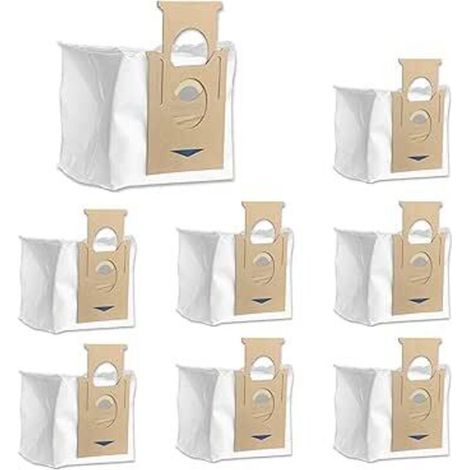 Lot de 8 à poussière jetables pour station Ecovac Deebot 2,5 l - Fonctionne avec T8 et T8 (1/5)