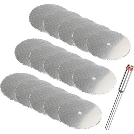 Lame De Scie Circulaire - 15 Lames + 1 Manche - Pour Bois Et Metaux - Set Compact Pour Travaux De Bricolage