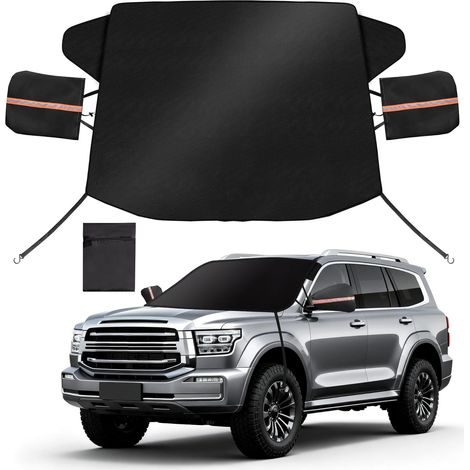 1 Couverture Pare-Brise 600D, Fixation Magnétique, Pliable, Protection Neige Gel Soleil, Universel Voiture (1/5)