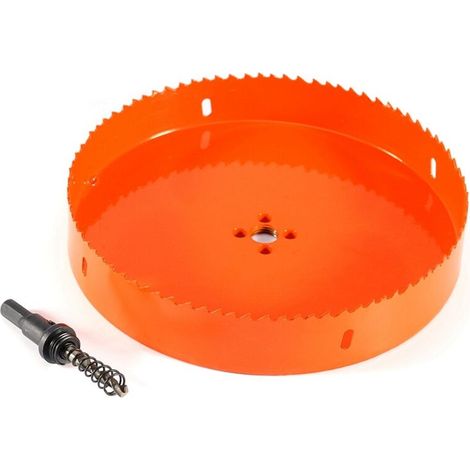 Scie Cloche, Coupe-scie Cloche M42 Foret en Acier Rapide avec Tige de 10 Mm pour Tuyau en Fer et Aluminium 200 Mm, Ensembles de Scies Cloches (1/5)