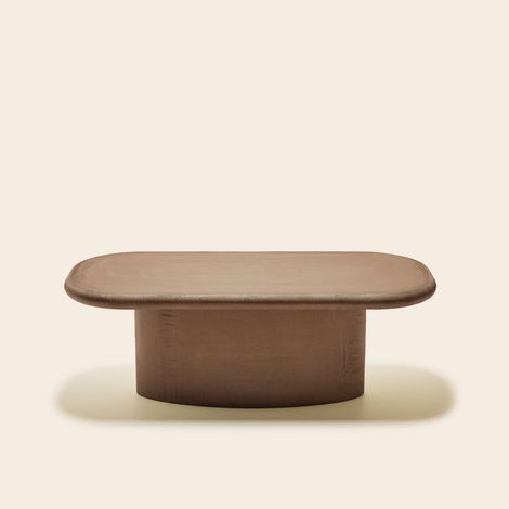 Table basse en Enduit minéral à l'effet béton CALIX (1/4)