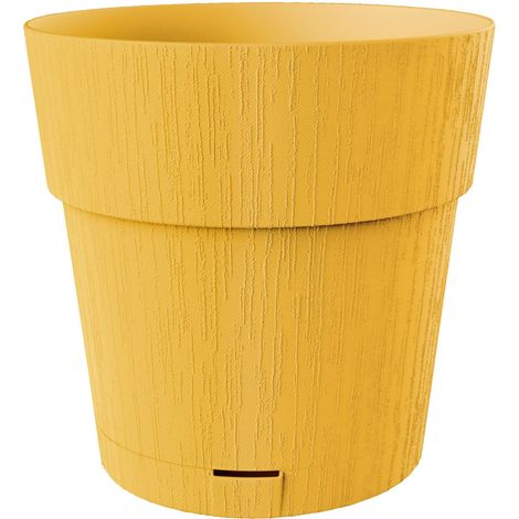 STEFANPLAST Pot de fleur ETHICA - 2 L - 40 x h39 cm - Avec réserve d'eau - Moutarde (1/4)