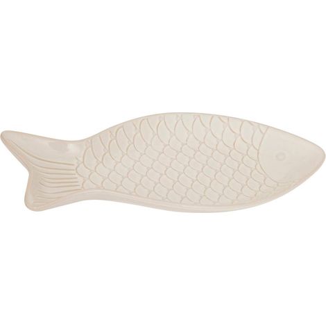 Coupelle poisson Oceania 30,7x16,3cm blanc - Atmosphera créateur d'intérieur (1/2)
