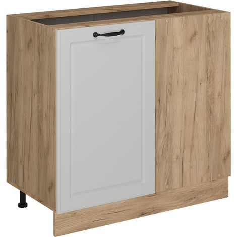 Meuble d'angle R-Line, Blanc campagne, 86cm sans PT, Vicco