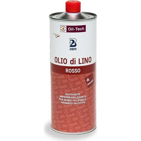 Olio rosso per lucidatura legno 1 l