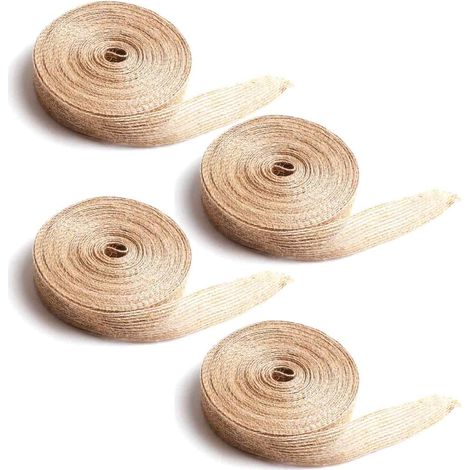 Ruban En Jute - 40 M - Largeur 2 Cm - Pour Décoration Diy Fêtes Mariages Et Emballage Cadeaux (1/5)