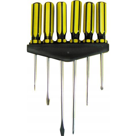 Set di cacciaviti mega 10202 6 pezzi montabile a parete